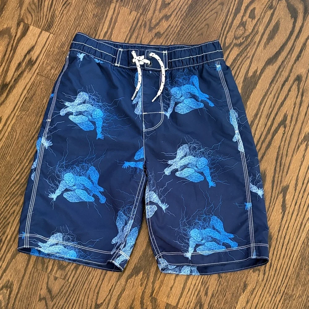 NWOT Gap Kids Marvel Spiderman Swim Trunks